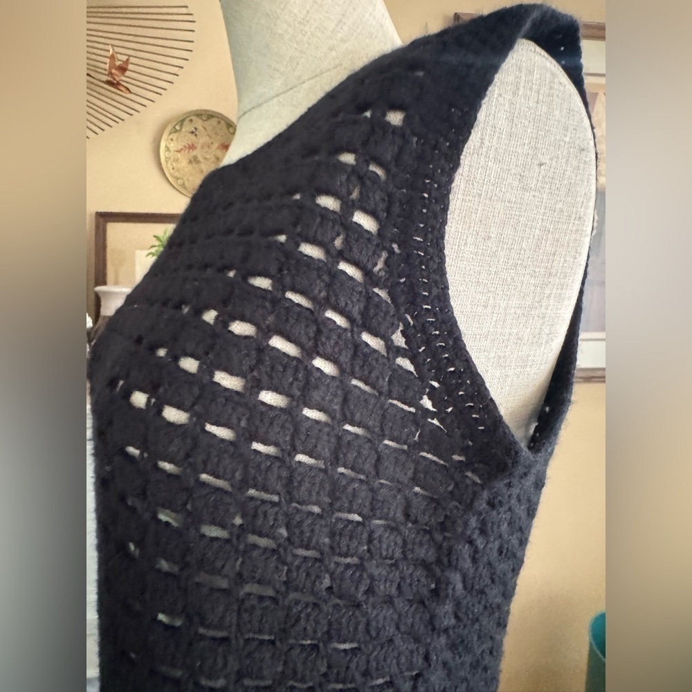 MADELEINE THOMPSON Alexia crochet-knit wool and cashmere-blend mini dress M - Picture 10 of 16